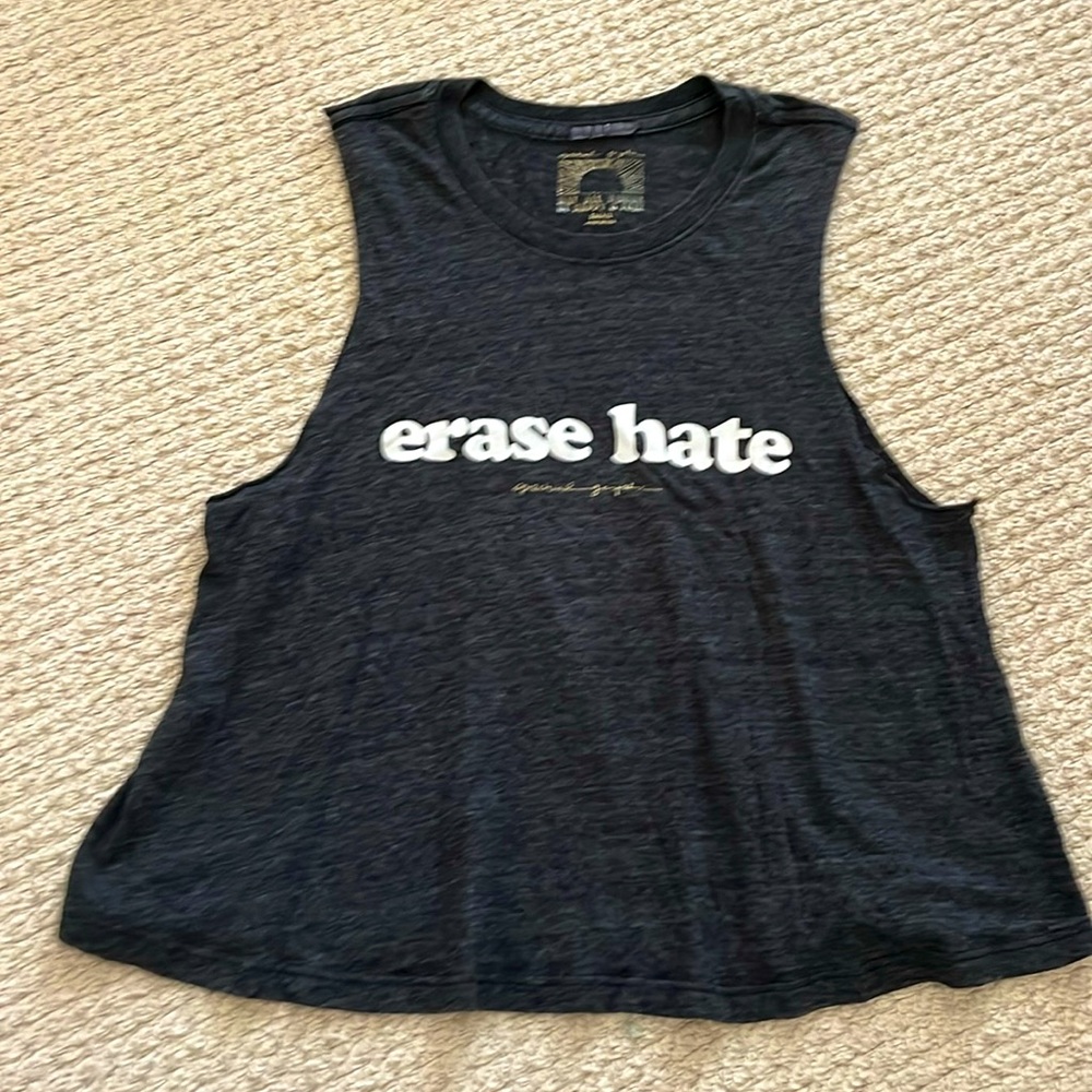 spiritual gangster black heathered tank